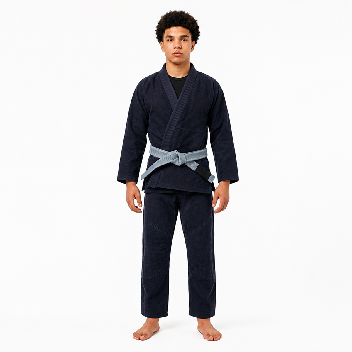 A model wearing the unbleached light gi v3.0
